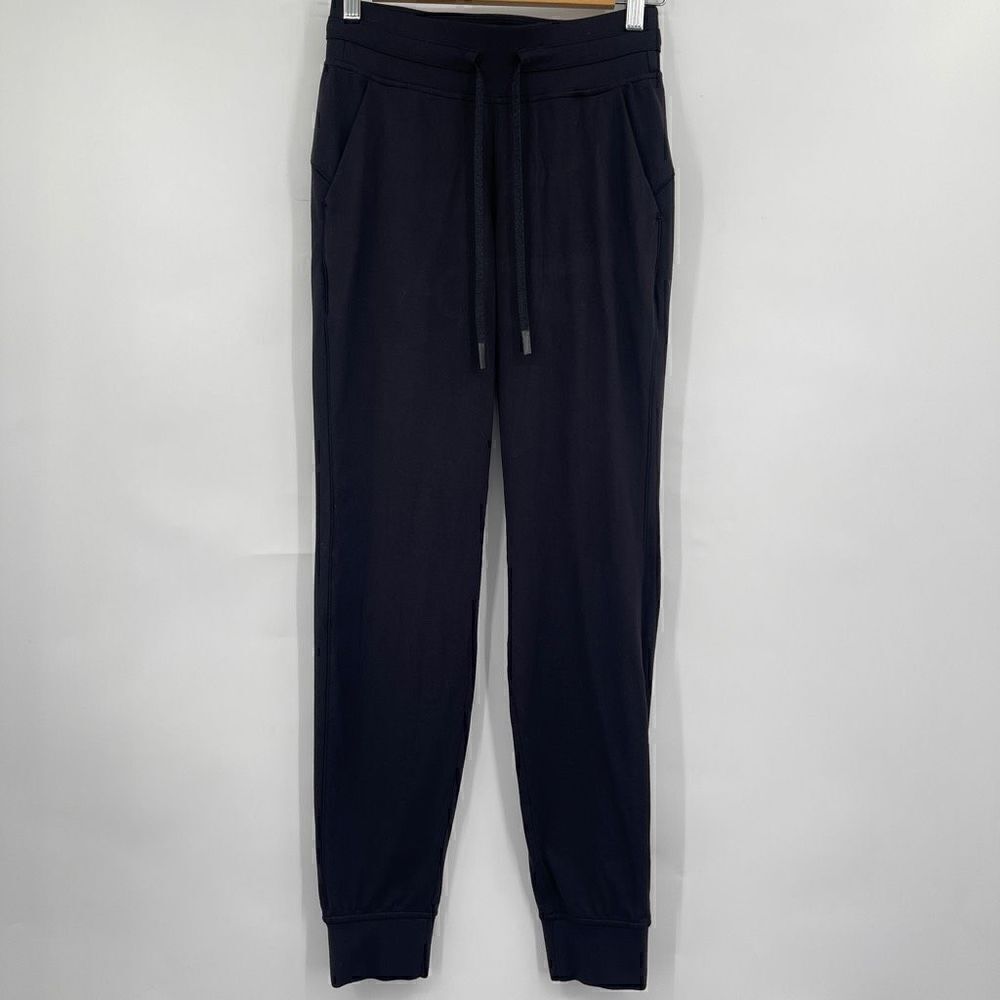 Lululemon X Ready to Rulu Pants Women's Elastic Waist Black Jogger Pants Size 4 - Picture 1 of 7